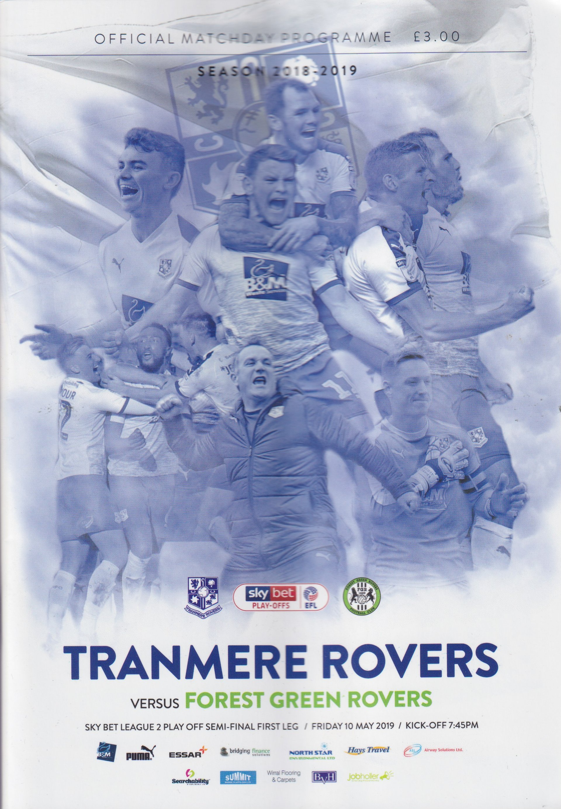 Tranmere Rovers v Forest Green Rovers match programme